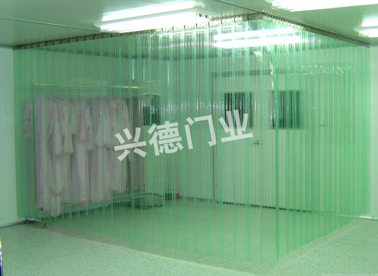 網(wǎng)格防靜電軟門簾，白色防靜電軟簾